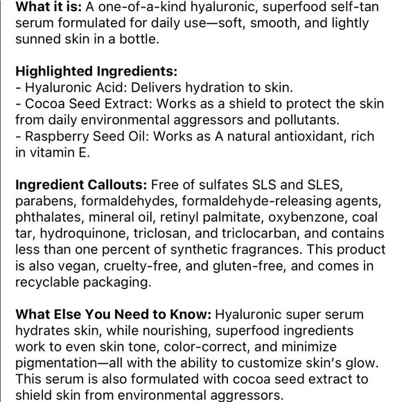 Tan Luxe Super Glow Hyaluronic Self Tan Serum - Picture 8 of 9